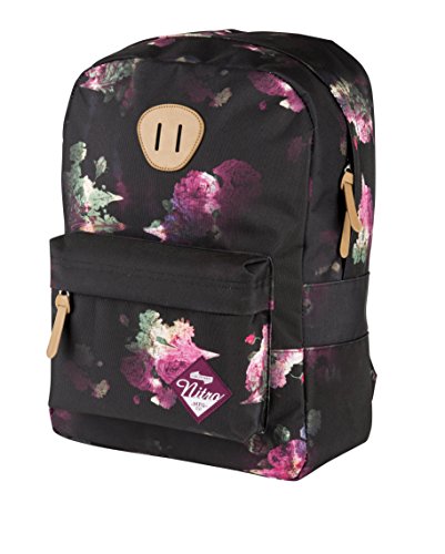 Nitro Urban Classic, Old School Daypack mit gepolstertem Laptopfach, urbaner Streetpack, Alltagsrucksack, Schulrucksack, Schoolbag, Negro Rose, 20L von Nitro