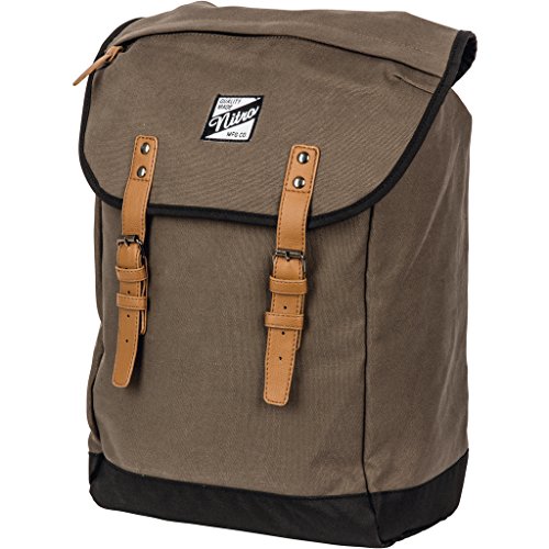 VENICE URBANER FREIZEIT DAMEN HERREN RUCKSACK IM RETRO LOOK MIT GEPOLSTERTEM 15'' LAPTOP FACH SCHULRUCKSACK WANDERRUCKSACK STREETPACK, Smoke, 28 L, 560 g, 1151-878035_162 von Nitro