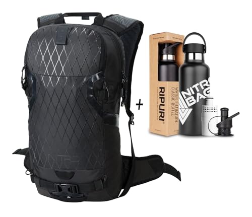 Nitro, ROVER 14 SET mit Ripuri 600 ml Flasche & Filter, Snowboardrucksack Tourenrucksack Bikerucksack, 14L, PHANTOM Nitro, ROVER 14 SET mit Ripuri 600 ml Flasche & Filter, Snowboardrucksack Tourenrucksack Bikerucksack, 14L, PHANTOM von Nitro