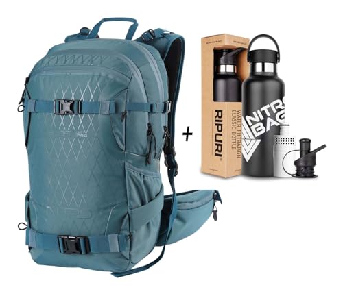 Nitro, SLASH 25 pro SET mit Ripuri 600 ml Flasche & Filter, Snowboardrucksack, Tourenrucksack, 25 L, ARCTIC Nitro, SLASH 25 pro SET mit Ripuri 600 ml Flasche & Filter, Snowboardrucksack, Tourenrucksack, 25 L, ARCTIC von Nitro