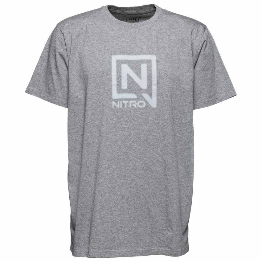 Nitro Blur Short Sleeve T-shirt Grau 2XL Mann von Nitro