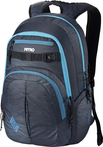 Nitro Chase Rucksack Schulrucksack mit Organizer Schoolbag Daypack mit 17 Zoll Laptopfach von Nitro