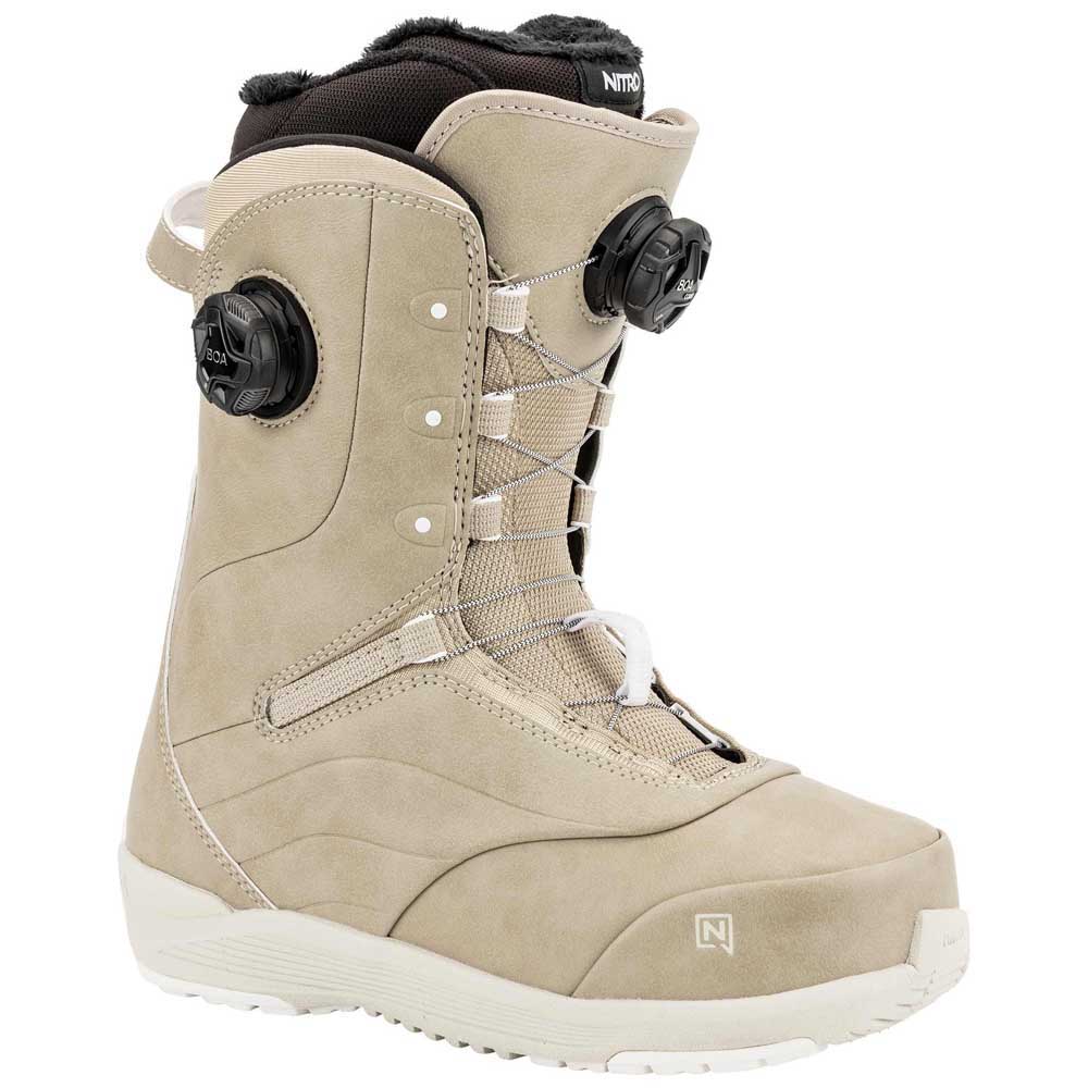 Nitro Crown Boa Snowboard Boots Beige 25.5 von Nitro