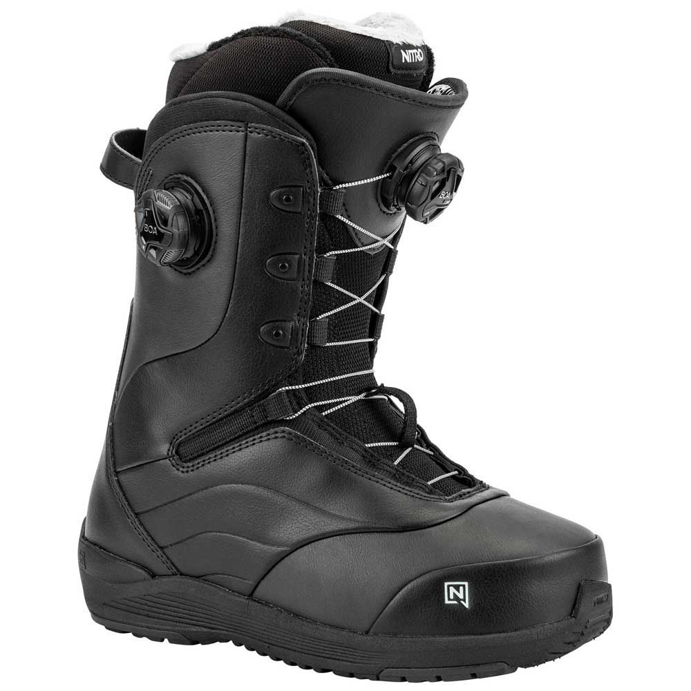 Nitro Crown Boa Snowboard Boots Schwarz 24.0 von Nitro