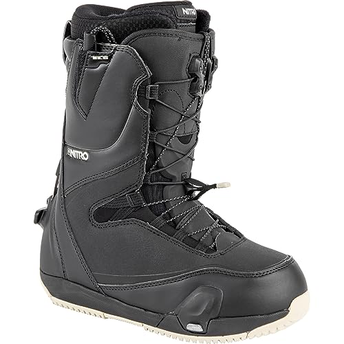 Nitro Damen CAVE TLS Step ON All Mountain Freestyle Freeride Schnellschnürsystem Boot Snowboardboot, Black-Sand, 25.0 von Nitro