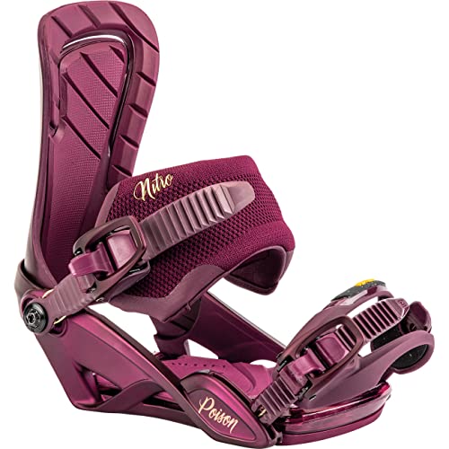 Nitro Damen Poison '23 All Mountin Freeride Bindung Snowboardbindung, Wine, S/M Nitro Damen Poison '23 All Mountin Freeride Bindung Snowboardbindung, Wine, S/M von Nitro