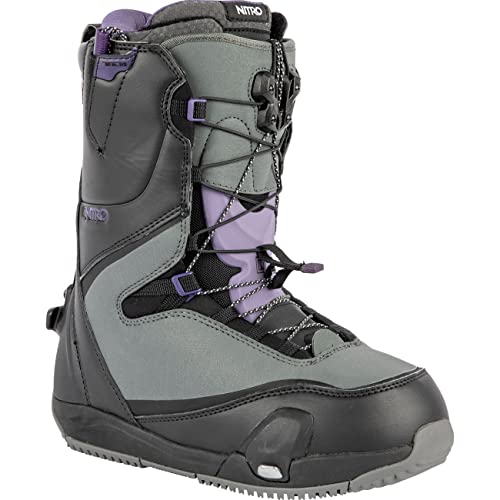 Nitro Damen Snowboards CAVE TLS '23 Step ON All Mountain Freestyle Freeride Schnellschnürsystem Boot Snowboardboot, Black-Charcoal, MP 24,5 // EU 38 // US 7 Nitro Damen Snowboards CAVE TLS '23 Step ON All Mountain Freestyle Freeride Schnellschnürsystem Boot Snowboardboot, Black-Charcoal, MP 24,5 // EU 38 // US 7 von Nitro