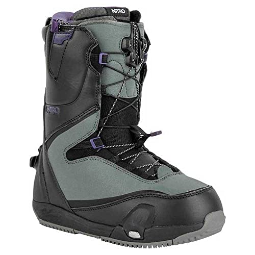 Nitro Damen Snowboards CAVE TLS '23 Step ON All Mountain Freestyle Freeride Schnellschnürsystem Boot Snowboardboot, Black-Charcoal, MP 27,0 // EU 41 1/3 // US 9,5 Nitro Damen Snowboards CAVE TLS '23 Step ON All Mountain Freestyle Freeride Schnellschnürsystem Boot Snowboardboot, Black-Charcoal, MP 27,0 // EU 41 1/3 // US 9,5 von Nitro
