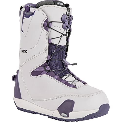 Nitro Damen Snowboards CAVE TLS '23 Step ON All Mountain Freestyle Freeride Schnellschnürsystem Boot Snowboardboot, Lilac-Purple, MP 25,0 // EU 38 2/3 // US 7,5 von Nitro
