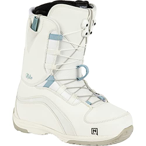 Nitro Damen Snowboards Futura TLS '23 All Mountain Freeride Freestyle Schnellschnürsystem Boot Snowboardboot, White-Blue, MP 26,5 // EU 40 2/3 // US 9 Nitro Damen Snowboards Futura TLS '23 All Mountain Freeride Freestyle Schnellschnürsystem Boot Snowboardboot, White-Blue, MP 26,5 // EU 40 2/3 // US 9 von Nitro