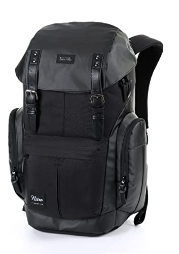 Nitro Daypacker Alltagsrucksack im Retro Look mit Gepolstertem Laptopfach, Schulrucksack, Wanderrucksack oder Streetpack, 32 L, Tough Black Nitro Daypacker Alltagsrucksack im Retro Look mit Gepolstertem Laptopfach, Schulrucksack, Wanderrucksack oder Streetpack, 32 L, Tough Black von Nitro