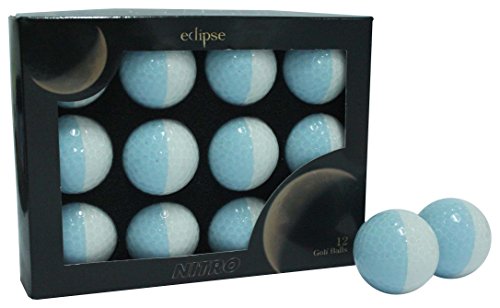 Nitro Eclipse Golfbälle, Weiß/Hellblau von Nitro