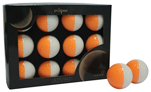 Nitro Eclipse Golfbälle, Weiß/Orange von Nitro