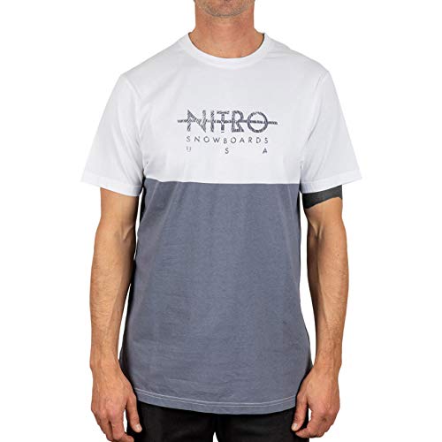 Nitro Erwachsene Block Tee'20 T-Shirt, Stone Grey, M Nitro Erwachsene Block Tee'20 T-Shirt, Stone Grey, M von Nitro