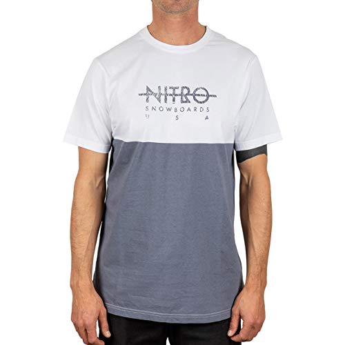 Nitro Erwachsene Block Tee'20 T-Shirt, Stone Grey, S von Nitro