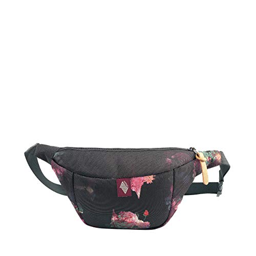 Hip Bag, Stylische Brusttasche, Gürteltasche mit 2 Fächern, Travel Pack, Heritage Umhängtasche, Festival Hüfttasche, Bauchtasche, 25 x 14 x 8cm, Black Rose Hip Bag, Stylische Brusttasche, Gürteltasche mit 2 Fächern, Travel Pack, Heritage Umhängtasche, Festival Hüfttasche, Bauchtasche, 25 x 14 x 8cm, Black Rose von Nitro