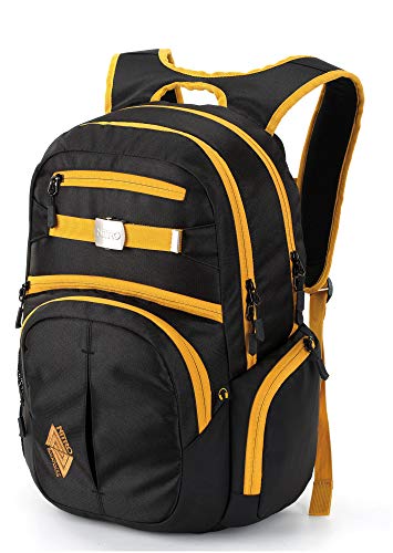 Nitro Hero Pack / großer trendiger Rucksack Tasche Backpack / mit gepolstertem Laptopfach und weiteren tollen Features / Schoolbag / Schulrucksack / 37L / Golden Black von Nitro
