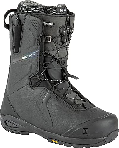 Nitro Herren Capital TLS '22 Premium Highend Comfortable Snowboardschuhe Snowboardboot, Black-Iridium, 275 von Nitro