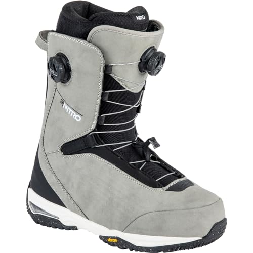 Nitro Herren Chase Dual Boa, All Mountain Freeride Freestyle Premium Boot Snowboardboot, Stone, MP 28.5 // EU 43 1/3 // US 10,5 von Nitro