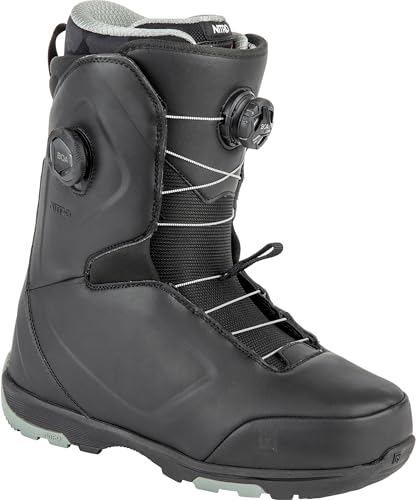 Nitro Herren Club BOA Dual All Mountain Freeride Freestyle Schnellschnürsystem Boot Snowboardboot, Black, MP 26.5 // EU 40 2/3 // US 8,5 von Nitro