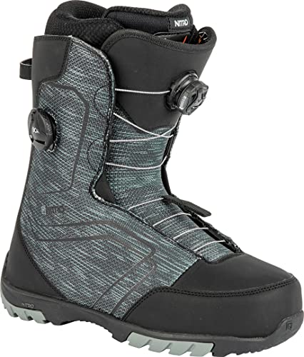 Nitro Herren Nitro Mænds Sentinel Boa'23 All Mountain Freestyle Quick Snøresystem Billig Båd Snowboardboot, Schwarz, MP 31,0 // EU 46 2/3 US 13 von Nitro