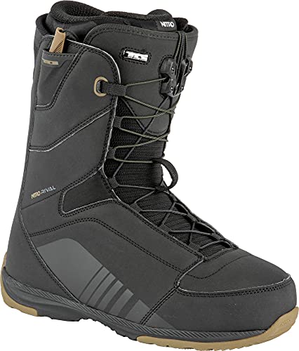 Nitro Herren Rival TLS '22 All Mountian Freeride Freestyle Schnellschnürsystem Boot Snowboardboot, Black, 255 von Nitro