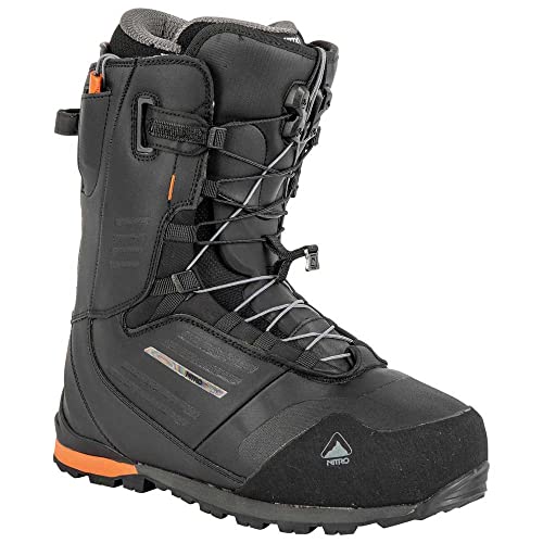 Nitro Herren Nitro Herren Incline Tls '23 Splitboardboot All Mountain Freeride Premium Schneeschnürsys Snowboardboot, Schwarz, MP 27,5 // EU 42 US 9,5 von Nitro