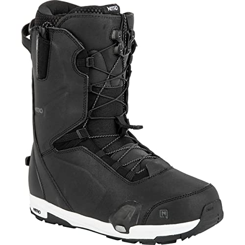 Nitro Herren Snowboards Profile TLS 23 All Mountain Freeride Freestyle Highend Premium Schnellschnürsystem Step On Boot Snowboardboot, Black, MP 25,5 // EU 39 1/3 // US 7,5 von Nitro