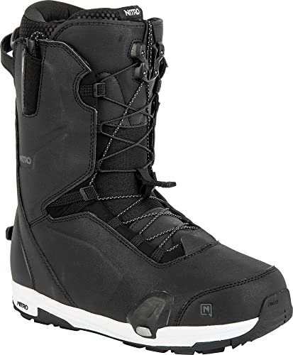 Nitro Herren Snowboards Profile TLS 23 All Mountain Freeride Freestyle Highend Premium Schnellschnürsystem Step On Boot Snowboardboot, Black, MP 28,5 // EU 43 1/3 // US 10,5 von Nitro