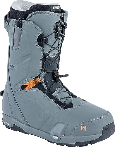 Nitro Herren Snowboards Profile TLS All Mountain Freeride Freestyle Premium Schnellschnürsystem Step On Boot Snowboardboot, Charcoal, 27.0 von Nitro