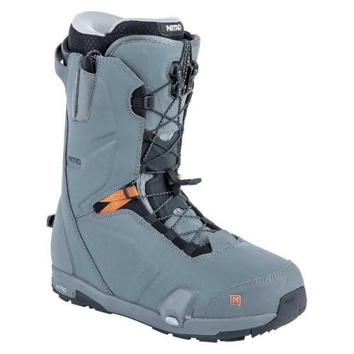 Nitro Herren Snowboards Profile TLS All Mountain Freeride Freestyle Premium Schnellschnürsystem Step On Boot Snowboardboot, Charcoal, 30.0 von Nitro