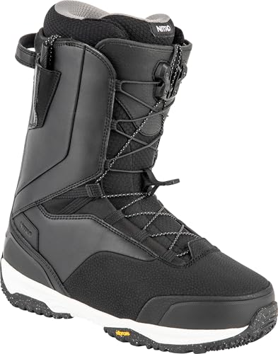 Nitro Herren Snowboards Venture Pro TLS '23 All Mountain Freeride Freestyle Schnellschnürsystem Boot Snowboardboot, Black, Snowboardschuhe von Nitro