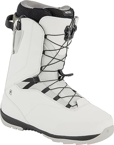 Nitro Herren Snowboards Venture TLS '23 All Mountian Freeride Freestyle Schnellschnürsystem Boot Snowboardboot, White, MP 29.0 // EU 44 // US 11 von Nitro