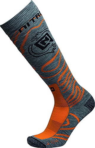 Nitro Herren Socks MNS Cloud 3 Snowboardsocken, Grey Orange, S Nitro Herren Socks MNS Cloud 3 Snowboardsocken, Grey Orange, S von Nitro