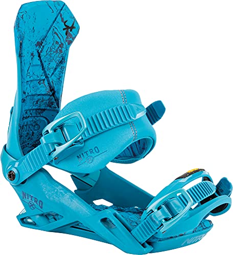 Nitro Herren Team '22 All Mountain Freestyle Freeride Bindung Snowboardbindung, F.C.S-Blue, L von Nitro