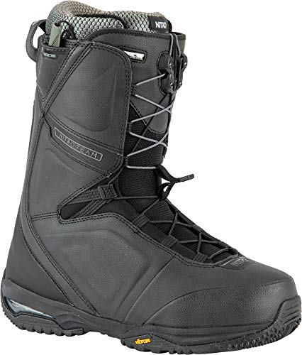 Nitro Herren Team Tls '22 All Mountain Freeride Freestyle hurtig snøresystem båd snowboardbåd Snowboardboot, Schwarz, 300 EU von Nitro