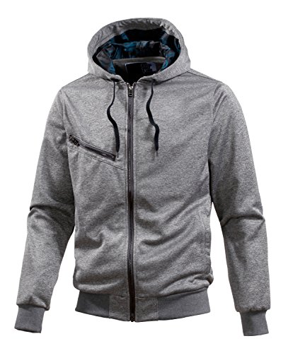 Nitro Herren Zip Kapuzensweatshirt HEX ZHD, charcoal heather, M von Nitro