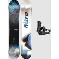 Nitro Lectra Cam-Out + Cosmic M 2025 Snowboard-Set uni von Nitro