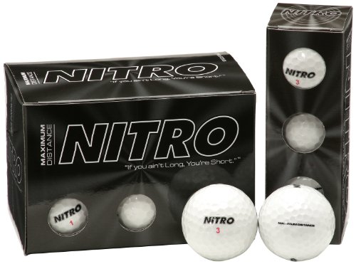 Nitro Maximale Entfernung Golf Bälle (12 Stück) – Weiß von Nitro