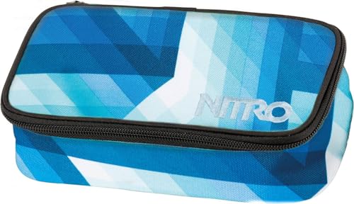 Nitro Pencil Case XL inkl. Geo Dreieick & Stundenplan, Federmäppchen, Schlampermäppchen, Faulenzer Box, Federmappe, Stifte Etui, Geo Ocean, 21 x 10 x 6,5 cm von Nitro