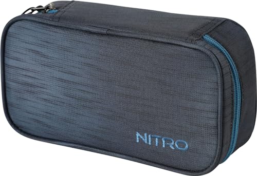 Nitro Pencil Case XL Inkl. Geo Dreieick & Stundenplan, Federmäppchen, Schlampermäppchen, Faulenzer Box, Federmappe, Stifte Etui, Haze, 21 x 10 x 6,5 cm von Nitro