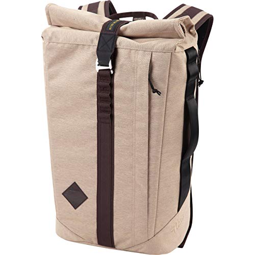 Nitro Scrambler, Businessrucksack mit Roll-Top und gepolstertem 15“ Wide Laptopfach, Urban Mobility Rucksack, Kurierrucksack, Alltagsrucksack, 28 L +, Almond von Nitro