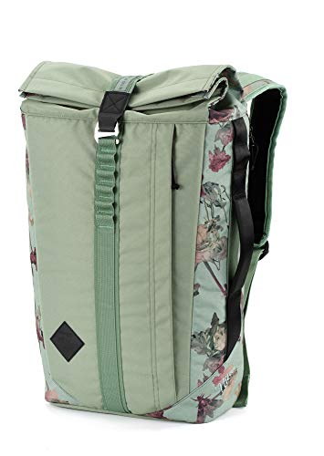 Nitro Scrambler, Businessrucksack mit Roll-Top und gepolstertem 15“ Wide Laptopfach, Urban Mobility Rucksack, Kurierrucksack, Alltagsrucksack, 28 L +, Dead Flower Nitro Scrambler, Businessrucksack mit Roll-Top und gepolstertem 15“ Wide Laptopfach, Urban Mobility Rucksack, Kurierrucksack, Alltagsrucksack, 28 L +, Dead Flower von Nitro