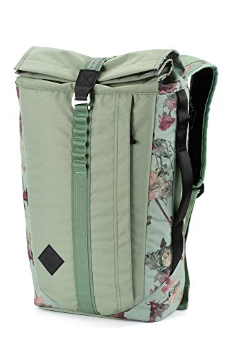 Nitro Scrambler, Businessrucksack mit Roll-Top und gepolstertem 15“ Wide Laptopfach, Urban Mobility Rucksack, Kurierrucksack, Alltagsrucksack, 28 L +, Dead Flower von Nitro