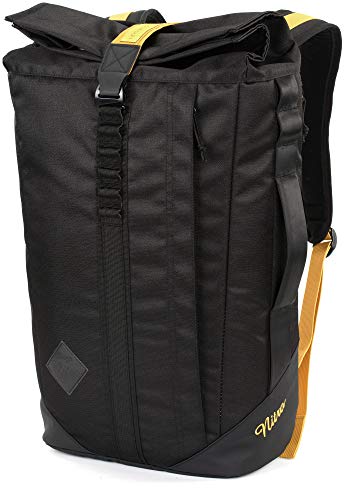 Nitro Scrambler, Businessrucksack mit Roll-Top und gepolstertem 15“ Wide Laptopfach, Urban Mobility Rucksack, Kurierrucksack, Alltagsrucksack, 28 L +, Golden Black Nitro Scrambler, Businessrucksack mit Roll-Top und gepolstertem 15“ Wide Laptopfach, Urban Mobility Rucksack, Kurierrucksack, Alltagsrucksack, 28 L +, Golden Black von Nitro