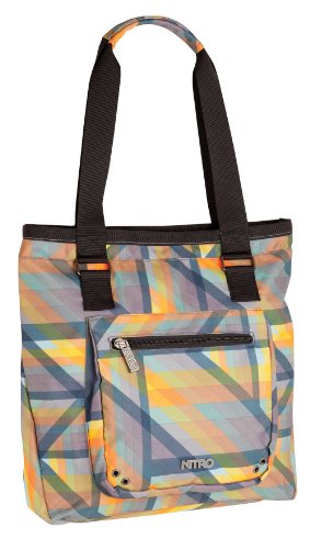 Nitro Snowboards Tote Bag stylischer Shopper mit Reißverschluss, leichte Damen Strandtasche Schultasche Reisetasche Umhängetasche Handtasche, 11 L, 400g, 1131-878005_Geo Orange Nitro Snowboards Tote Bag stylischer Shopper mit Reißverschluss, leichte Damen Strandtasche Schultasche Reisetasche Umhängetasche Handtasche, 11 L, 400g, 1131-878005_Geo Orange von Nitro