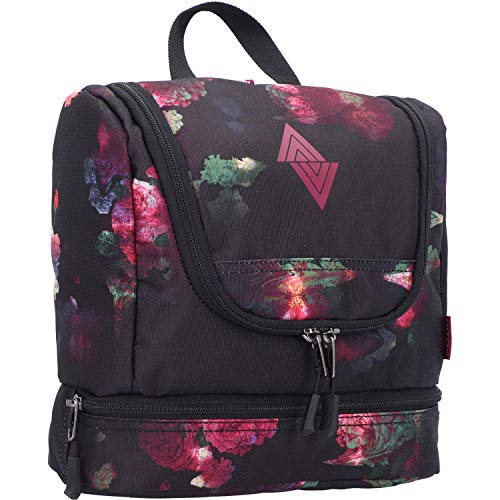 Travel Kit stylische Reisewaschtasche mit extra Bodenfach Kulturbeutel zum Aufhängen Kosmetiktasche mit vielen Staufächern für Reisen und Campen Toiletry Bag, 25x24x11 cm, Black Rose Travel Kit stylische Reisewaschtasche mit extra Bodenfach Kulturbeutel zum Aufhängen Kosmetiktasche mit vielen Staufächern für Reisen und Campen Toiletry Bag, 25x24x11 cm, Black Rose von Nitro