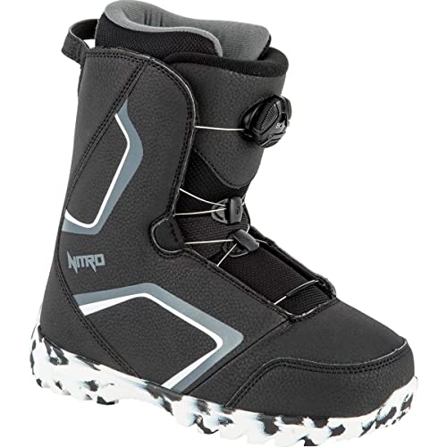 Nitro Unisex – Erwachsene Droid QLS ´22 Snowboardboot, BLK-WHT-Charcoal, 245 von Nitro