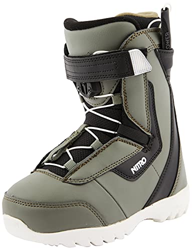 Nitro Unisex Jugend Droid QLS Boot´21 Snowboardboot, Charcoal-Black-White, 225 von Nitro