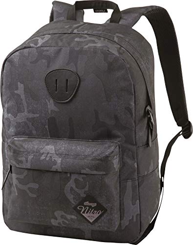 Nitro Urban Classic, Old School Daypack mit gepolstertem Laptopfach, urbaner Streetpack, Alltagsrucksack, Schulrucksack, Schoolbag, Forged Camo, 20 L von Nitro